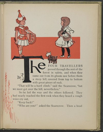 Illustratie uit "De wonderbaarlijke tovenaar van Oz" door Lyman Frank Baum door William Wallace Denslow