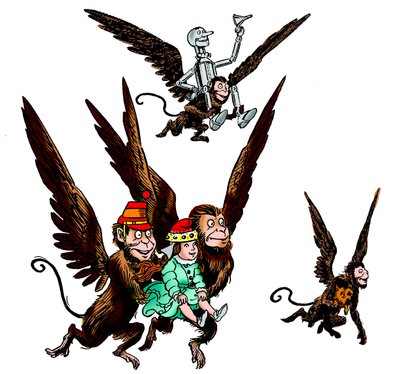 De wonderlijke tovenaar van Oz - tekening voor een van de eerste edities van Frank Baum