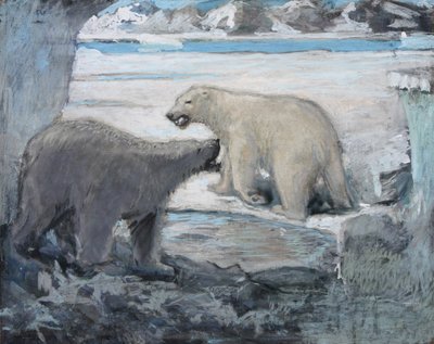 De hofmakerij van de beren, Groenland door William Walls