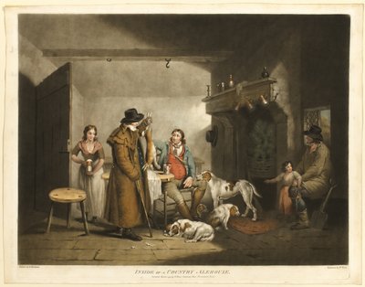 Binnenkant van een Landelijke Herberg door William Ward