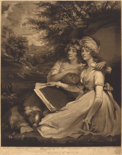 De dochters van Sir Thomas Frankland door William Ward after John Hoppner