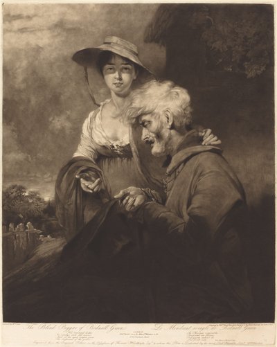 De blinde bedelaar van Bednall Green door William Ward after William Owen
