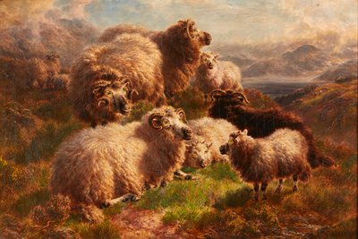 Avond op de heuvels, Loch Tay, Perthshire door William Watson