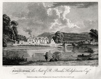Edwinsford, het landgoed van R Banks Hodgkinson Esq, Carmarthenshire, 1776 door William Watts