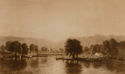(Water en Vee Scène) door William Wellstood