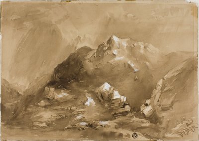 Nevelige Bergen door William West