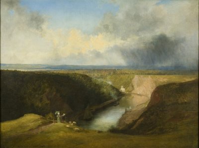 Uitzicht op de Avon Gorge vanaf Observatory Hill, c.1830 door William West