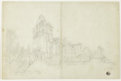 Byland Abbey, Yorkshire door William Westall