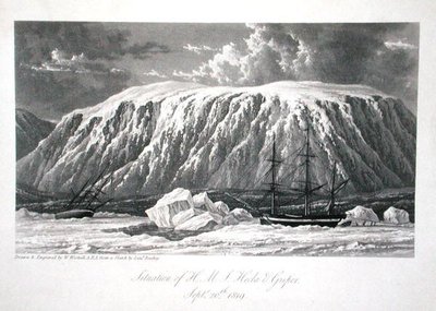 Situatie van H.M.S. Hecla & Griper, 20 september 1819, uit 