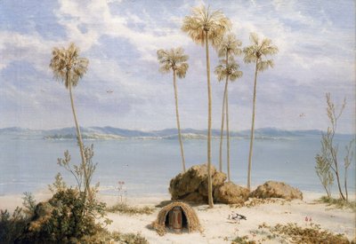 Uitzicht op de Edward Pellew-groep eilanden, in de Golf van Carpenteria (Australië), Noordelijke Gebieden, december 1802, tijdens de expeditie van Matthew Flinders (1774-1814) op de Investigator tussen 1801 en 1803, met als doel het in kaart brengen van de door William Westall