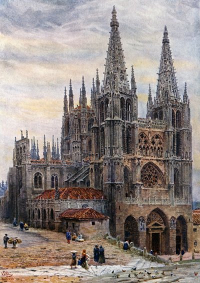 Burgos, de Kathedraal door William Wiehe Collins