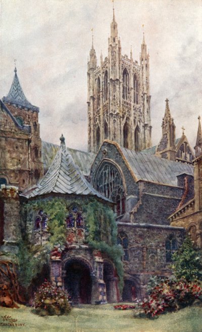 Canterbury, de doopkapel en kapittelzaal door William Wiehe Collins