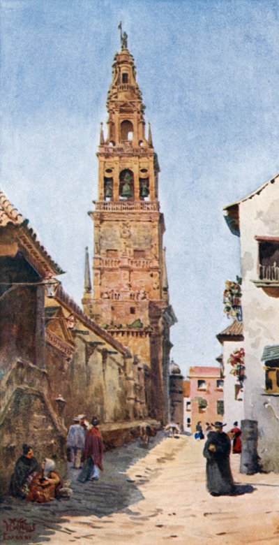 Cordoba, de Campanario-toren door William Wiehe Collins