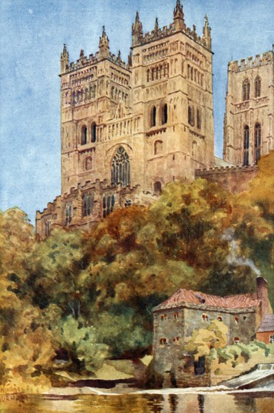 Durham, de Westelijke Torens door William Wiehe Collins