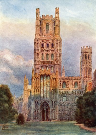 Ely, vanaf de westelijke voorkant door William Wiehe Collins