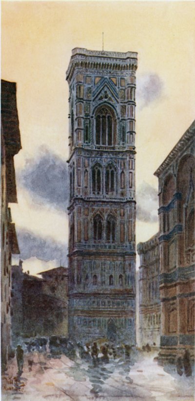 Florence. De Campanile door William Wiehe Collins