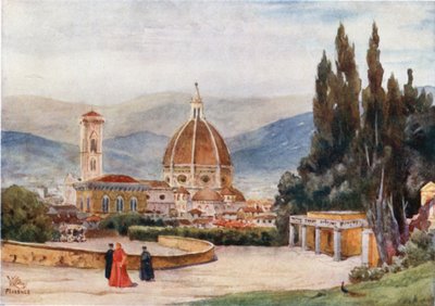 Florence. De Duomo, vanaf de Boboli-tuinen door William Wiehe Collins