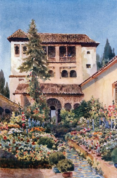 Granada, Generalife door William Wiehe Collins