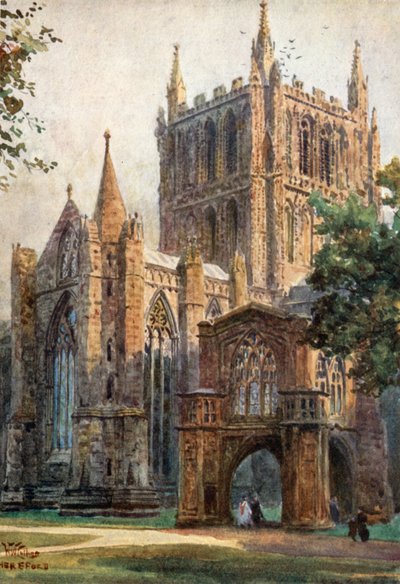 Hereford, het Noordelijke Transept door William Wiehe Collins