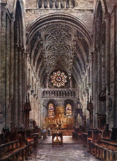 Oxford, Christchurch. Interieur van het Schip door William Wiehe Collins