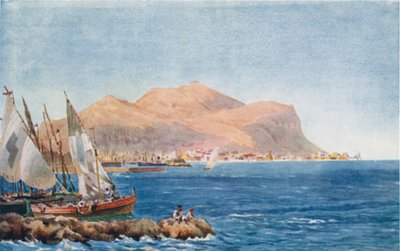 Palermo. Mte Pelligrino door William Wiehe Collins