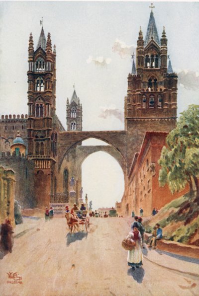 Palermo. De Kathedraal door William Wiehe Collins