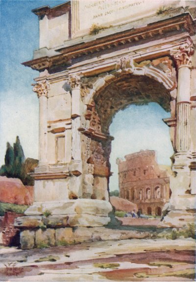 Rome. De Boog van Titus door William Wiehe Collins