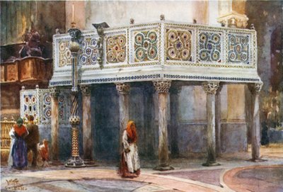 Salerno. Een preekstoel in de kathedraal door William Wiehe Collins
