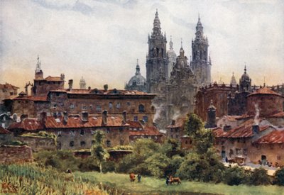 Santiago, de kathedraal door William Wiehe Collins