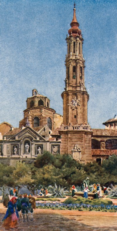 Saragossa, La Seo door William Wiehe Collins