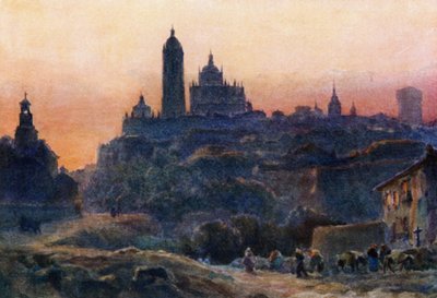 Segovia, bij zonsondergang door William Wiehe Collins