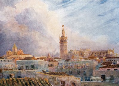 Sevilla, uitzicht over de stad door William Wiehe Collins