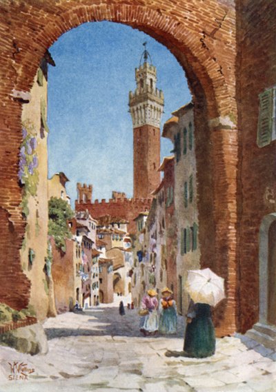 Siena. Interieur van de Kathedraal door William Wiehe Collins