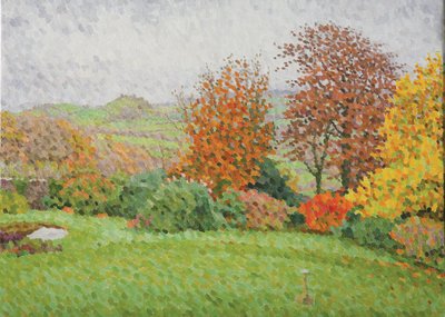 Herfstlandschap, regen door William Wilkins
