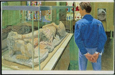 Beeld van een ridder door William Wilkins