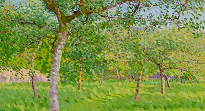 Boomgaard in de herfst door William Wilkins
