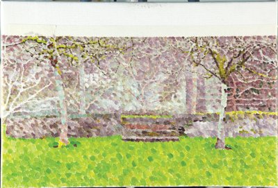 Boomgaard in de winter, 2014 door William Wilkins