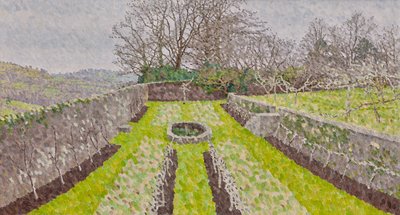 Zwembadtuin, winter door William Wilkins