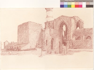 St Mathieu, abdij en vuurtoren door William Wilkins