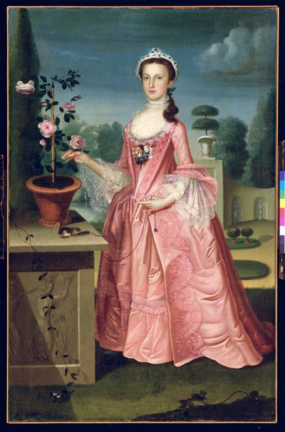 Portret van Deborah Hall door William Williams