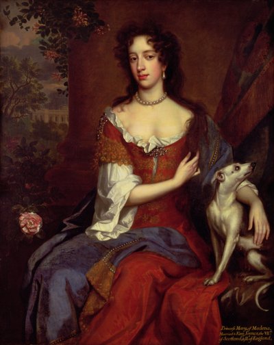 Portret van Mary van Modena door William Wissing or Wissmig