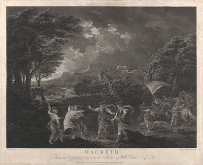 Macbeth en de Heksen door William Woollett