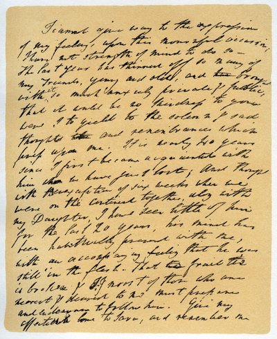Brief van William Wordsworth over de dood van Samuel Taylor Coleridge, 29 juli 1834 door William Wordsworth