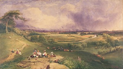 Manchester vanaf de Cliff, Higher Broughton door William Wyld