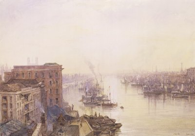 Het zwembad van het Adelaide Hotel, London Bridge door William Wyld