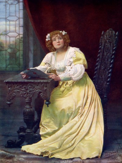 Eva Moore 1870-1955, Engelse actrice, 1899-1900 door William and Daniel Downey