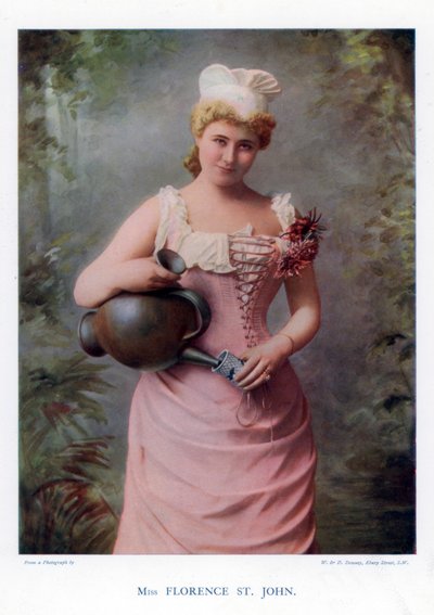 Florence St John, Engelse actrice en zangeres, 1901 door William and Daniel Downey