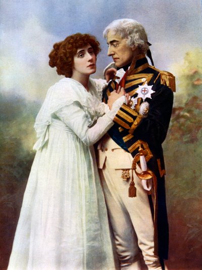 Johnston Forbes-Robertson 1853-1937 en mevrouw Patrick Campbell 1865-1940, 1899-1900 door William and Daniel Downey