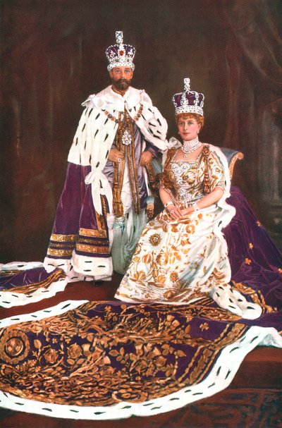 Koning George V en Koningin Mary, 1911 door William and Daniel Downey