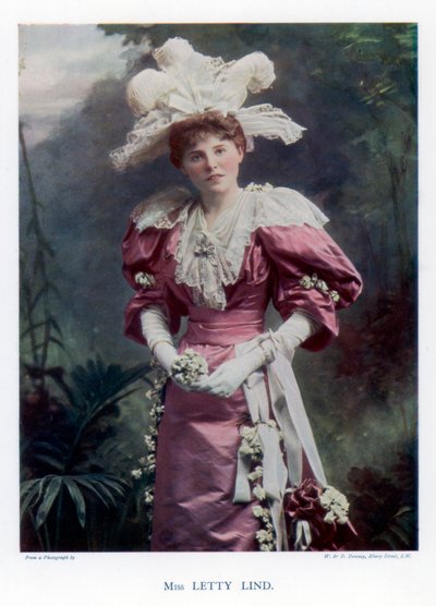 Letty Lind, actrice en danseres, 1901 door William and Daniel Downey